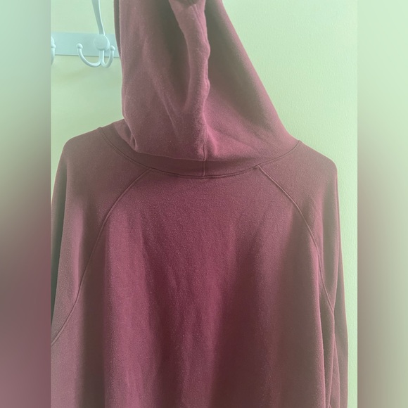 JoyLab Women’s Pullover Crop Hoodie Thumbholes Burgundy Maroon Size XL - Picture 11 of 12
